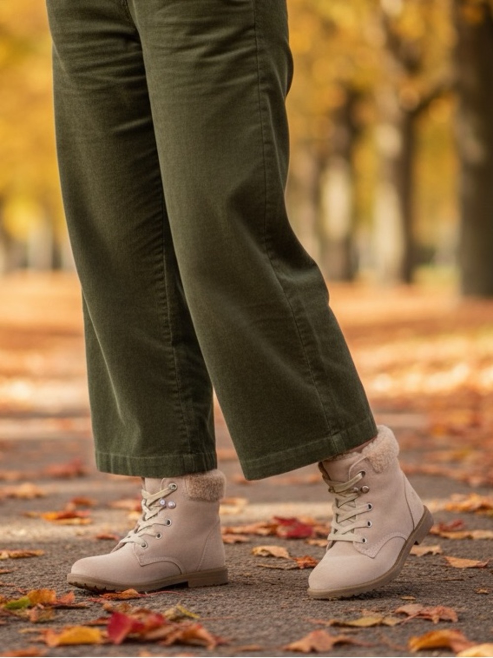 OshKosh Taupe Cutout Ankle Boots